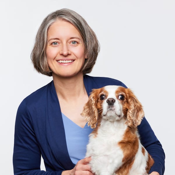 Dr. Natalie Theus with pet