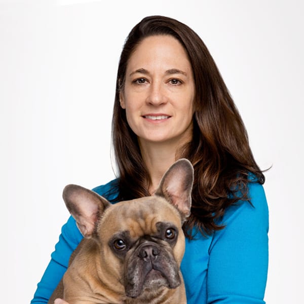 Dr. Roxanna Khorzad with dog