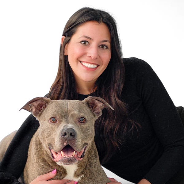 Dr. Amy Heuberger with pet