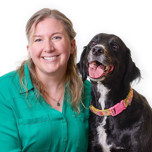Dr. Danielle Strhal-Heldret with pet