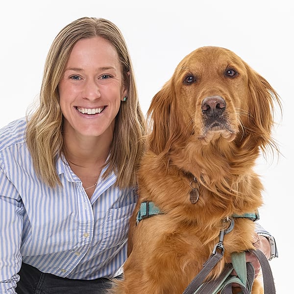 Dr. Teresa Kaiser with pet