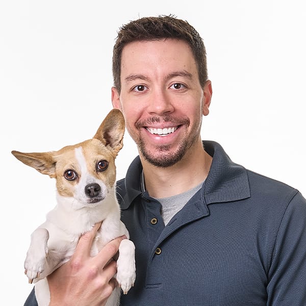 Dr. Tony Bieser with pet