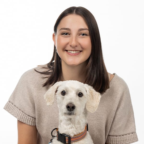 Dr. Donnelly with pet dog.