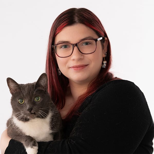 Dr. Katherine Woolf with pet